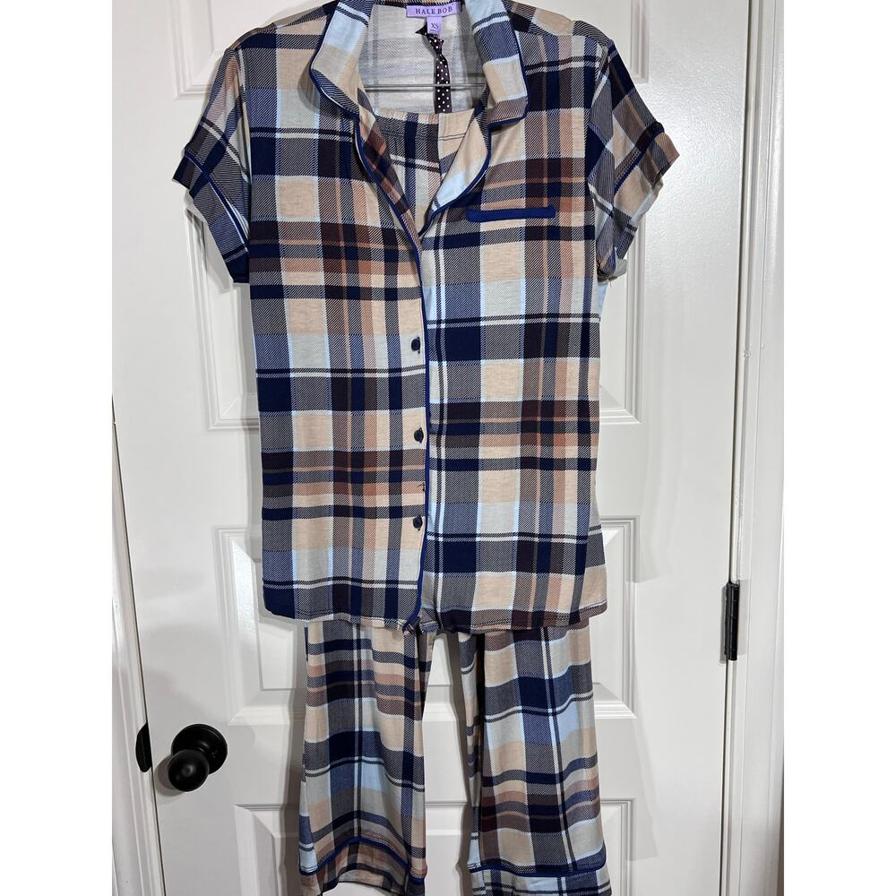 Hale Bob Plaid Pajama Set / Sleepwear, Women's Size XS, - Picture 4 of 8